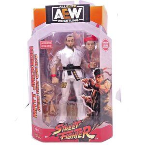 AEW Street Fighter Matt Jackson as Ryu Jazwares Limited Exclusive Action Figure